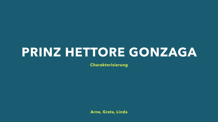 Emilia Galotti Charakterisierung Prinz knowunity.de